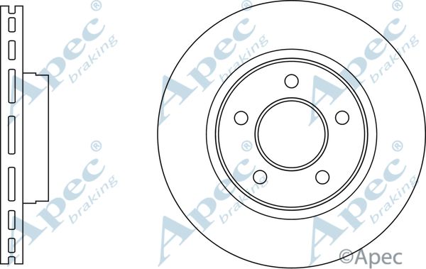 APEC BRAKING stabdžių diskas DSK3093